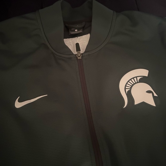 Nike Men’s Large Michigan State Spartans Team Issued Full-Zip Jacket Warm Up - Picture 5 of 7
